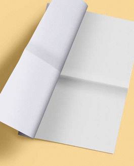 Premium Half Folded Newspaper Mockup