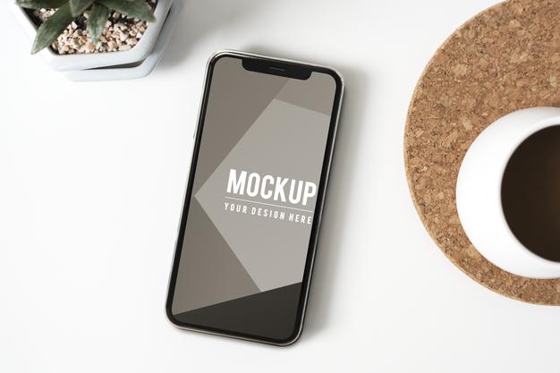 Premium Mobile Phone Screen Mockup Psd