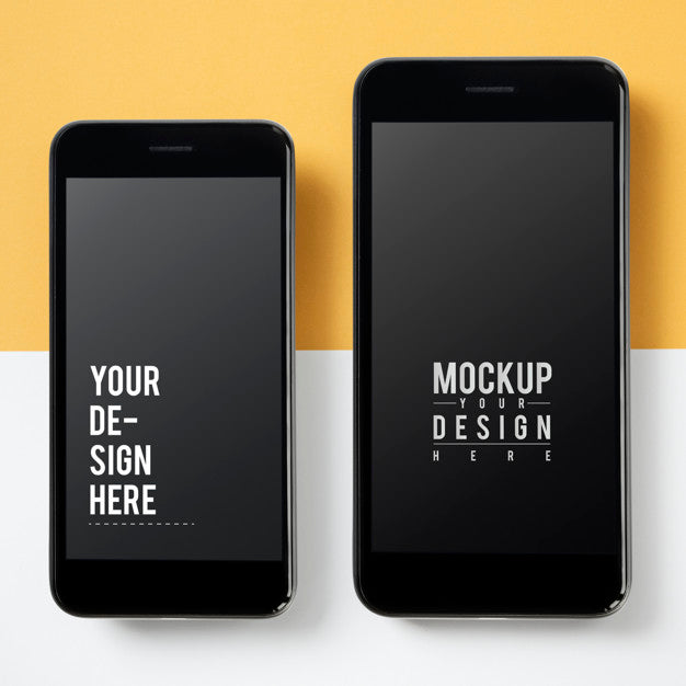 Premium Mobile Phone Screen Mockup Template Psd