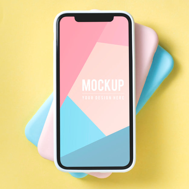 Premium Mobile Phone Screen Mockup Template Psd