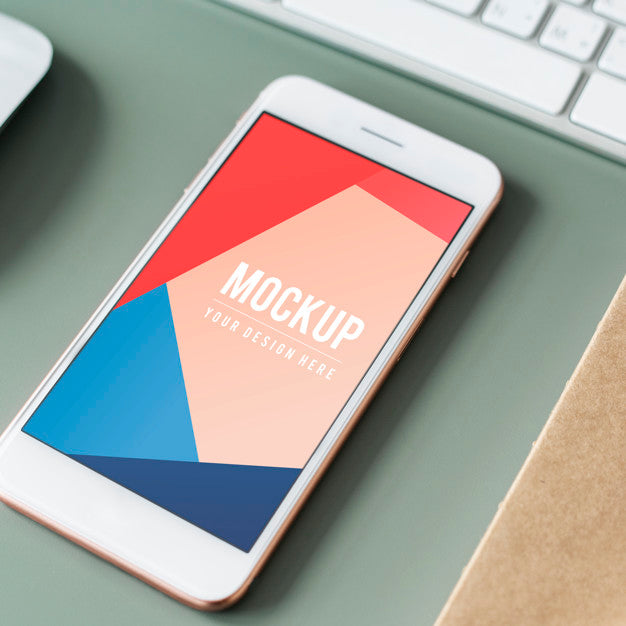 Premium Mobile Phone Screen Mockup Template Psd