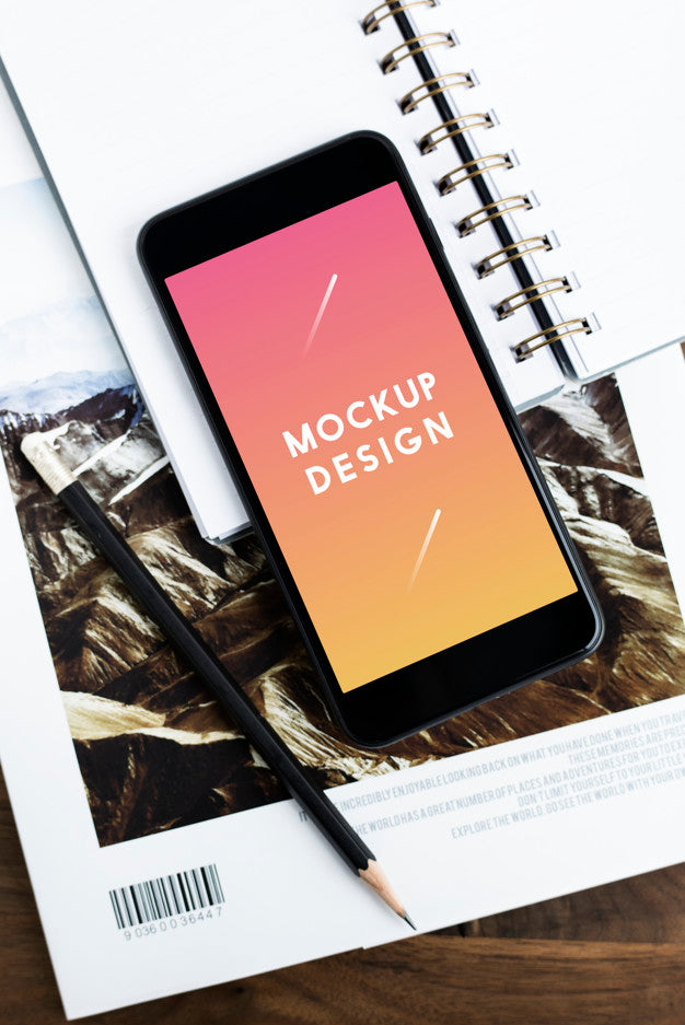 Premium Mobile Phone Screen Mockup Template Psd