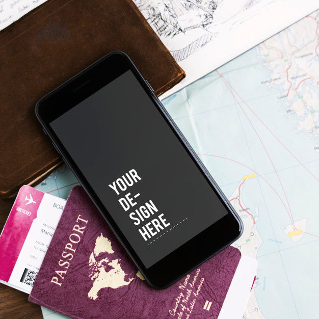 Premium Mobile Phone Screen Mockup Template Psd