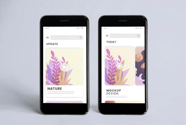 Premium Mobile Phone Screen Mockup Template Psd