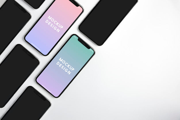 Premium Mobile Phone Screen Mockup Template Psd