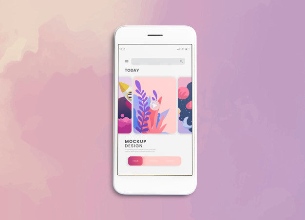 Premium Mobile Phone Screen Mockup Template Psd