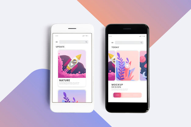 Premium Mobile Phone Screen Mockup Template Psd
