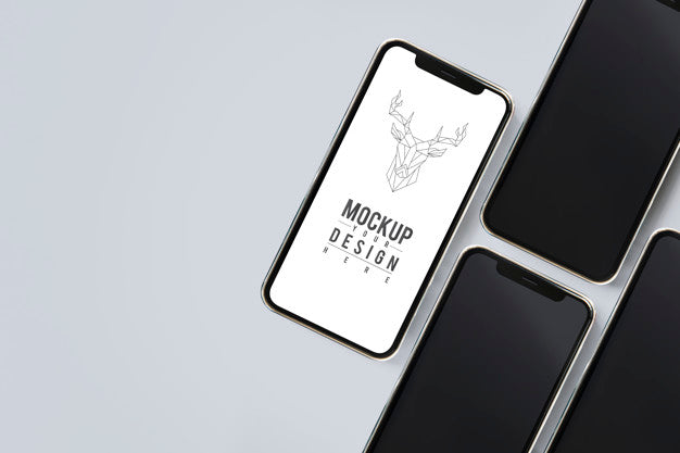 Premium Mobile Phone Screen Mockup Template Psd