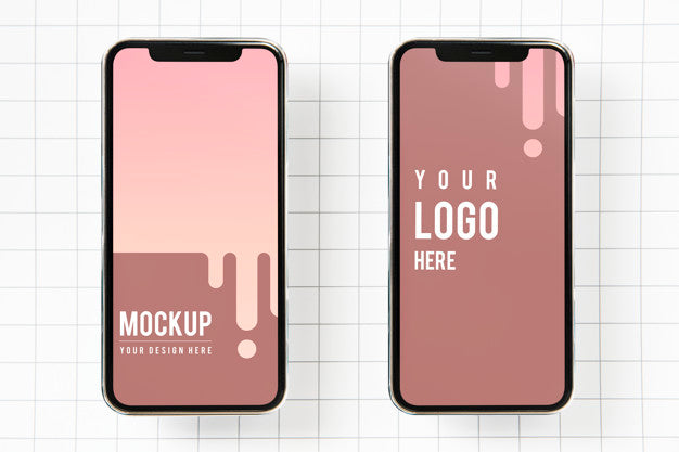 Premium Mobile Phone Screen Mockup Template Psd