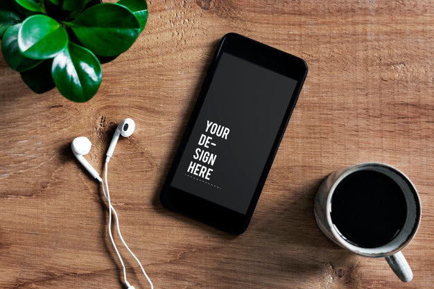 Premium Mobile Phone Screen Mockup Template Psd