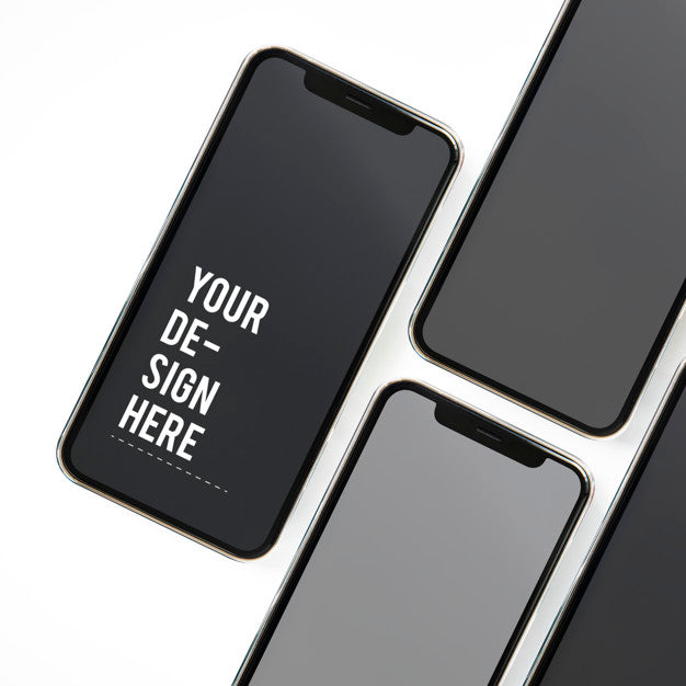 Premium Mobile Phone Screen Mockup Template Psd