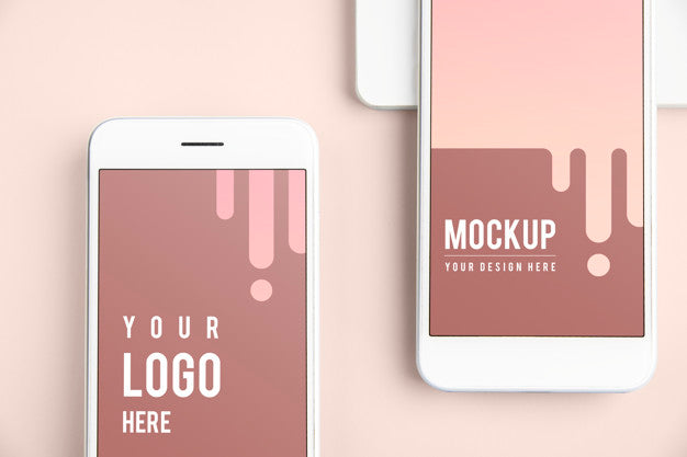 Premium Mobile Phone Screen Mockup Template Psd