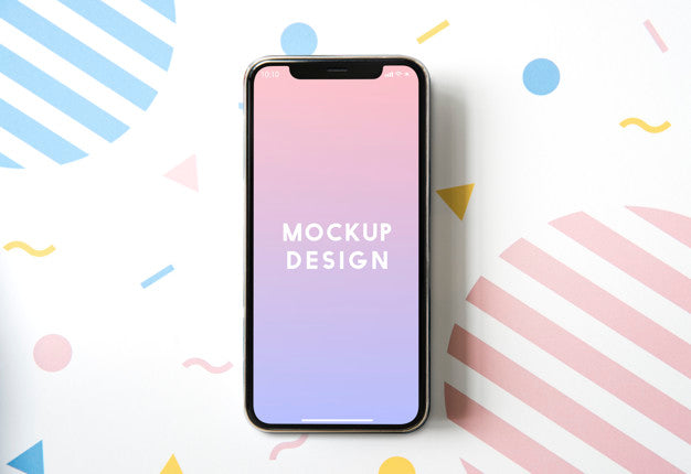Premium Mobile Phone Screen Mockup Template Psd