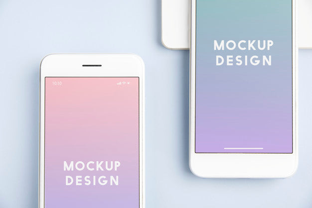 Premium Mobile Phone Screen Mockup Template Psd