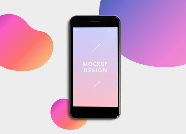Premium Mobile Phone Screen Mockup Template Psd