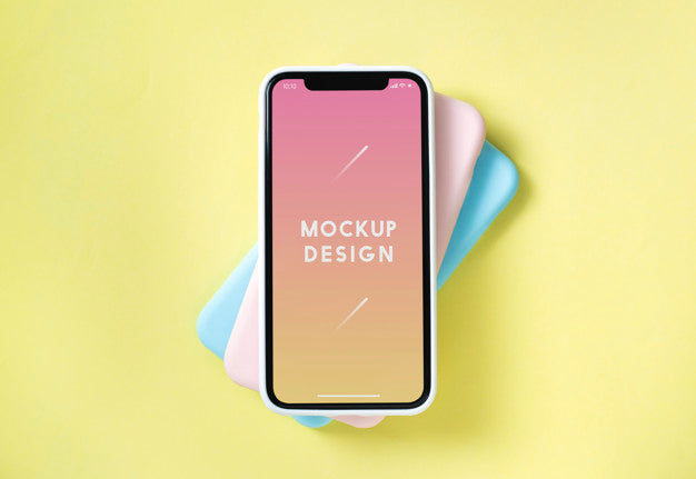 Premium Mobile Phone Screen Mockup Template Psd