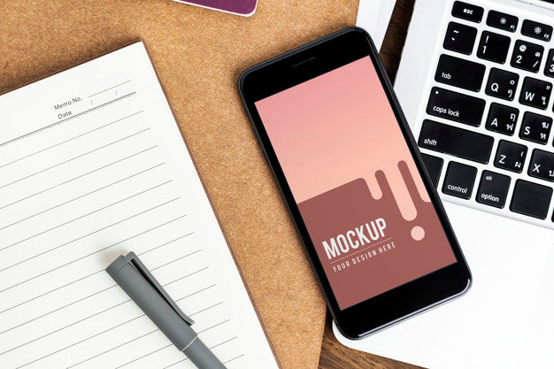 Premium Mobile Phone Screen Mockup Template Psd