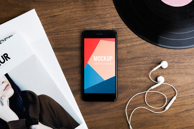 Premium Mobile Phone Screen Mockup Template Psd