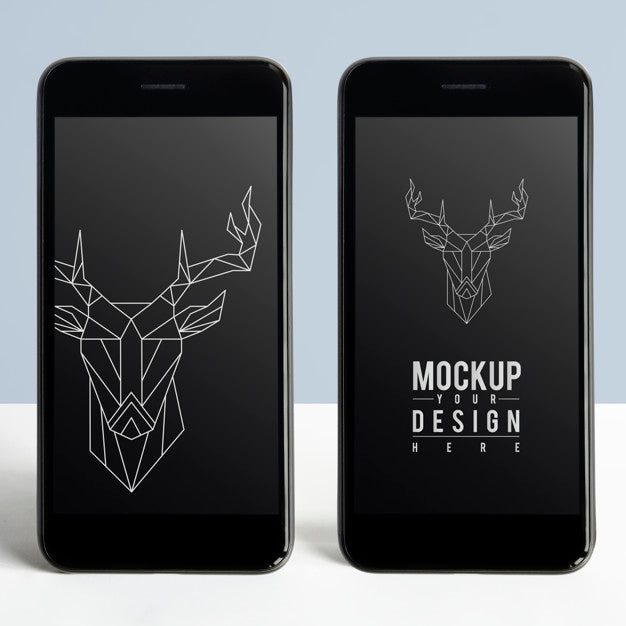 Premium Mobile Phone Screen Mockup Template Psd
