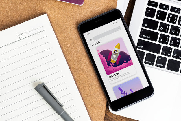 Premium Mobile Phone Screen Mockup Template Psd