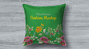 Premium Pillow / Cushion Cover Mockup Psd
