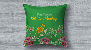 Premium Pillow / Cushion Cover Mockup Psd