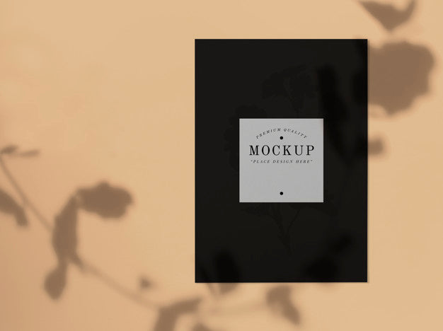 Premium Quality Black Card Mockup Psd