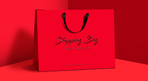 Premium Shopping Bag Mock-Up Psd File