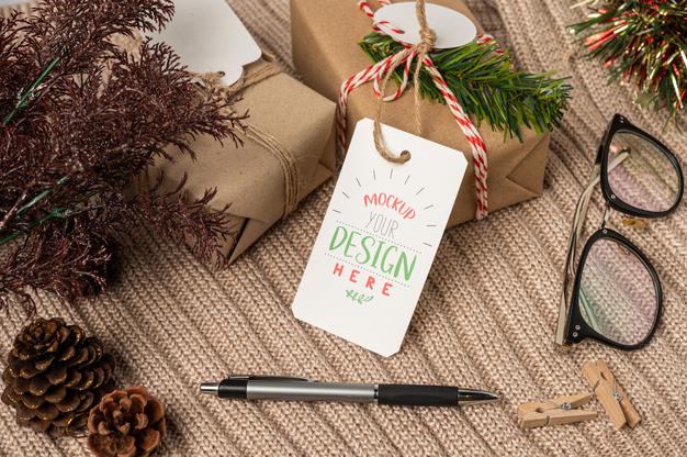 Present A Price Tag Psd Mockup Psd