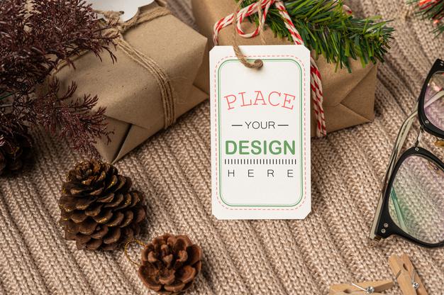 Present A Price Tag Psd Mockup Psd