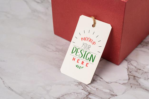Present A Price Tag Psd Mockup Psd