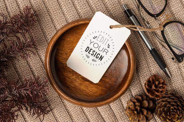 Present A Price Tag Psd Mockup Psd