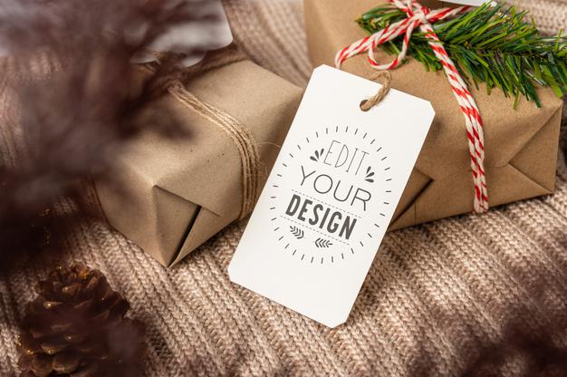 Present A Price Tag Psd Mockup Psd