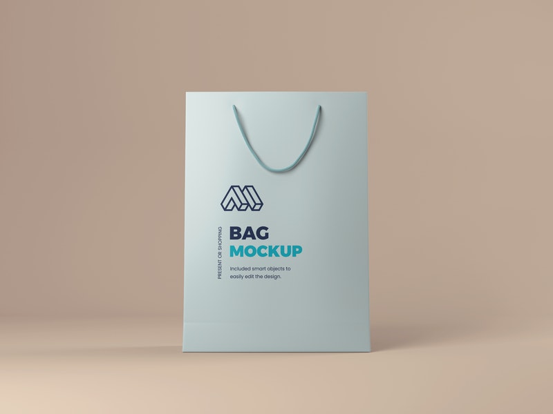 Present Or Shopping Bag Mockup