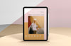Presentation With Tablet Screen Mock-Up Psd