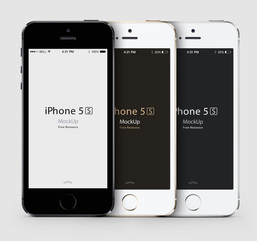 iPhone 5S Psd Vector Mockup