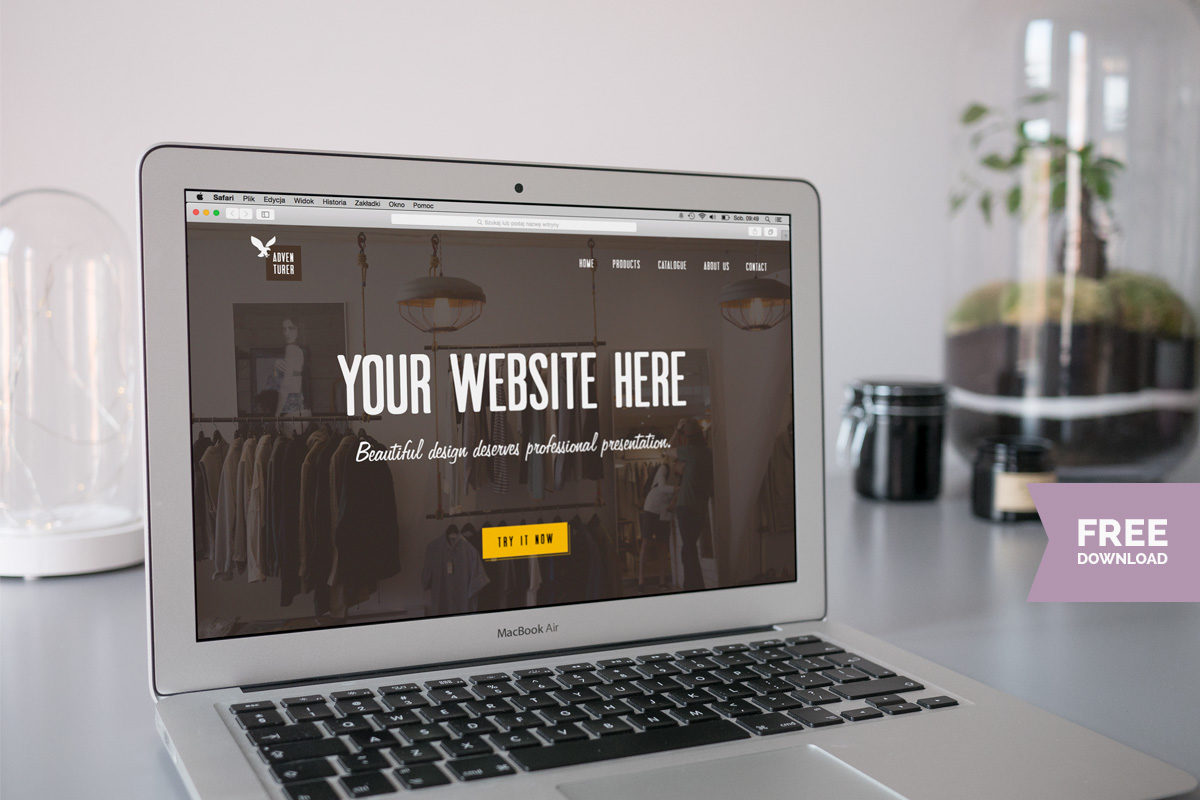 Macbook Air Psd Mockup