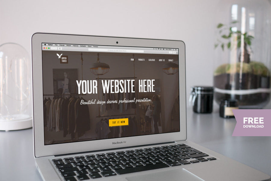 Macbook Air Psd Mockup