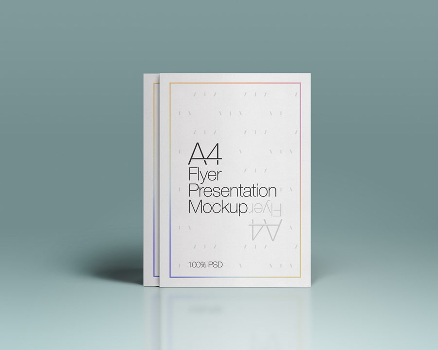 A4 Flyer Mockup Psd Front View