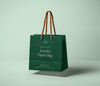 Paper Bag Mockup Floating in the Air