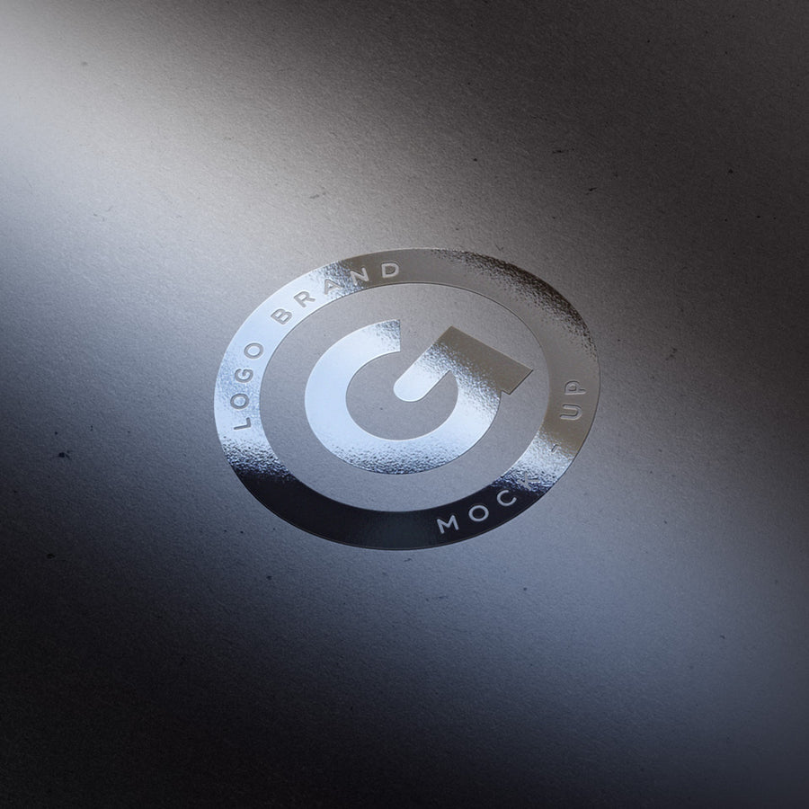 Silver Foil Logo Mockup