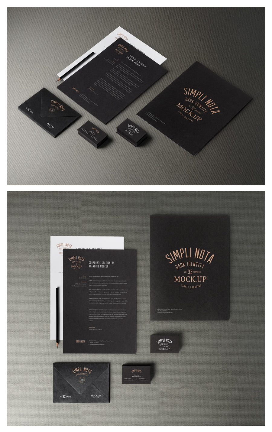 Stationery Branding Mockup Psd Collection
