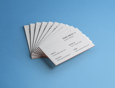 Highly Detailed Business Card Brand Mockup