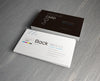 Business Card Mockup with Grey Feel