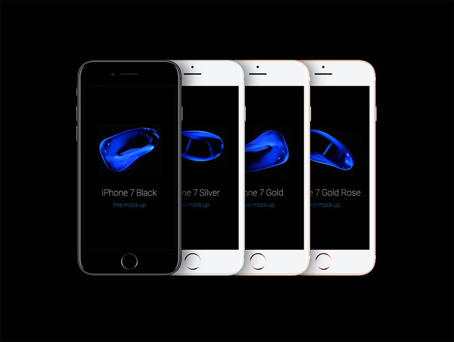 iPhone 7 Psd Mockup Vector Design