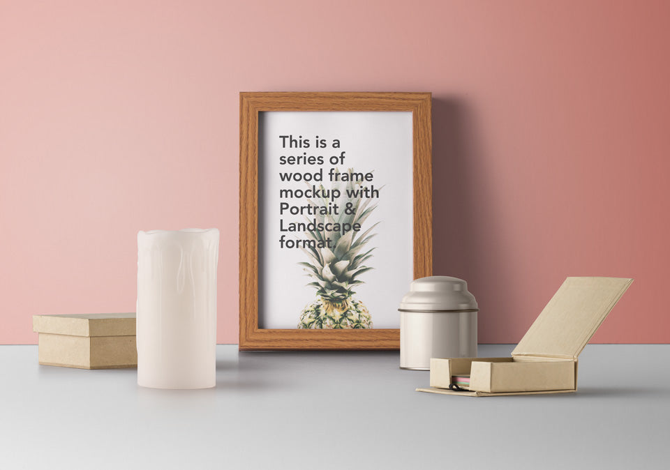 Psd Wood Frame Mockup