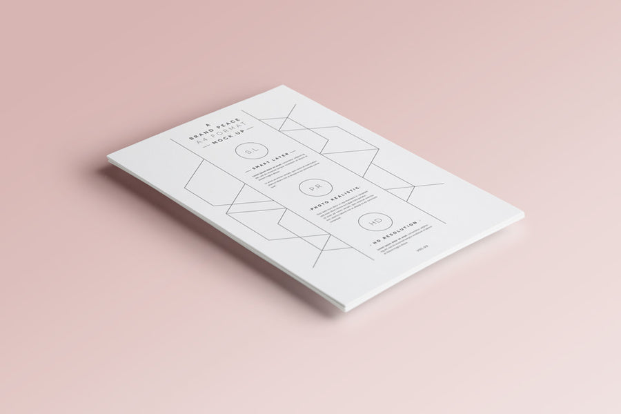 A4 Paper Mockup