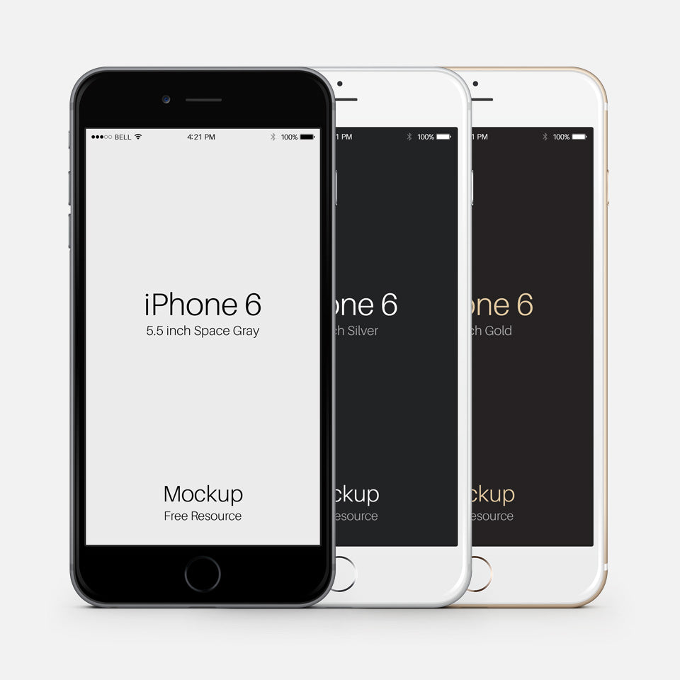iPhone 6 Plus Vector Mockup Photoshop