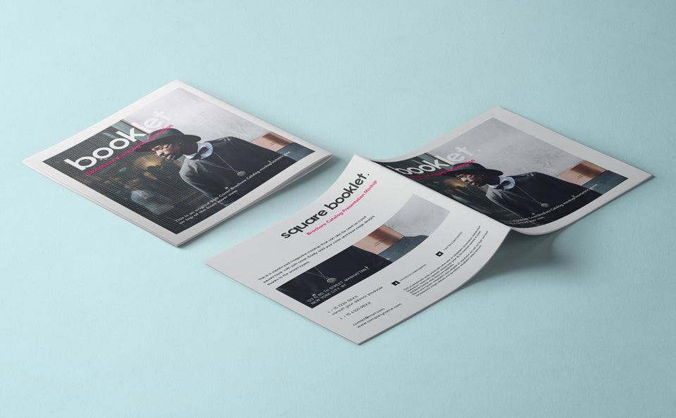 Square Psd Brochure Mockup