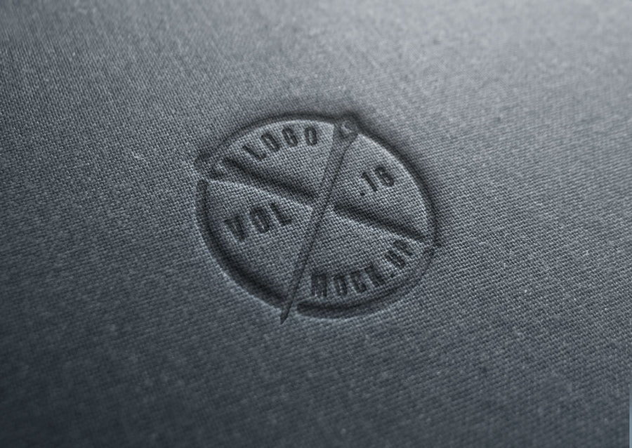 Linen Logo Mockup Template Psd